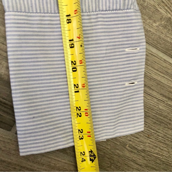 Who What Wear Blue and White Long Sleeve Blouse - Size Small - Picture 7 of 12